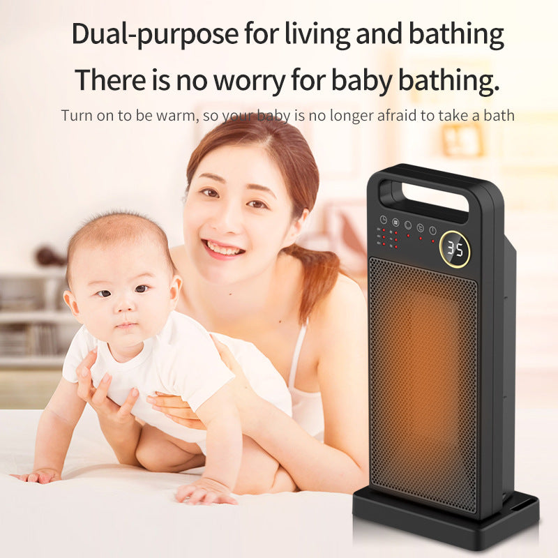2000W Space Heater LCD Screen Intelligent Timing Remote Control PTC Ceramic Heating